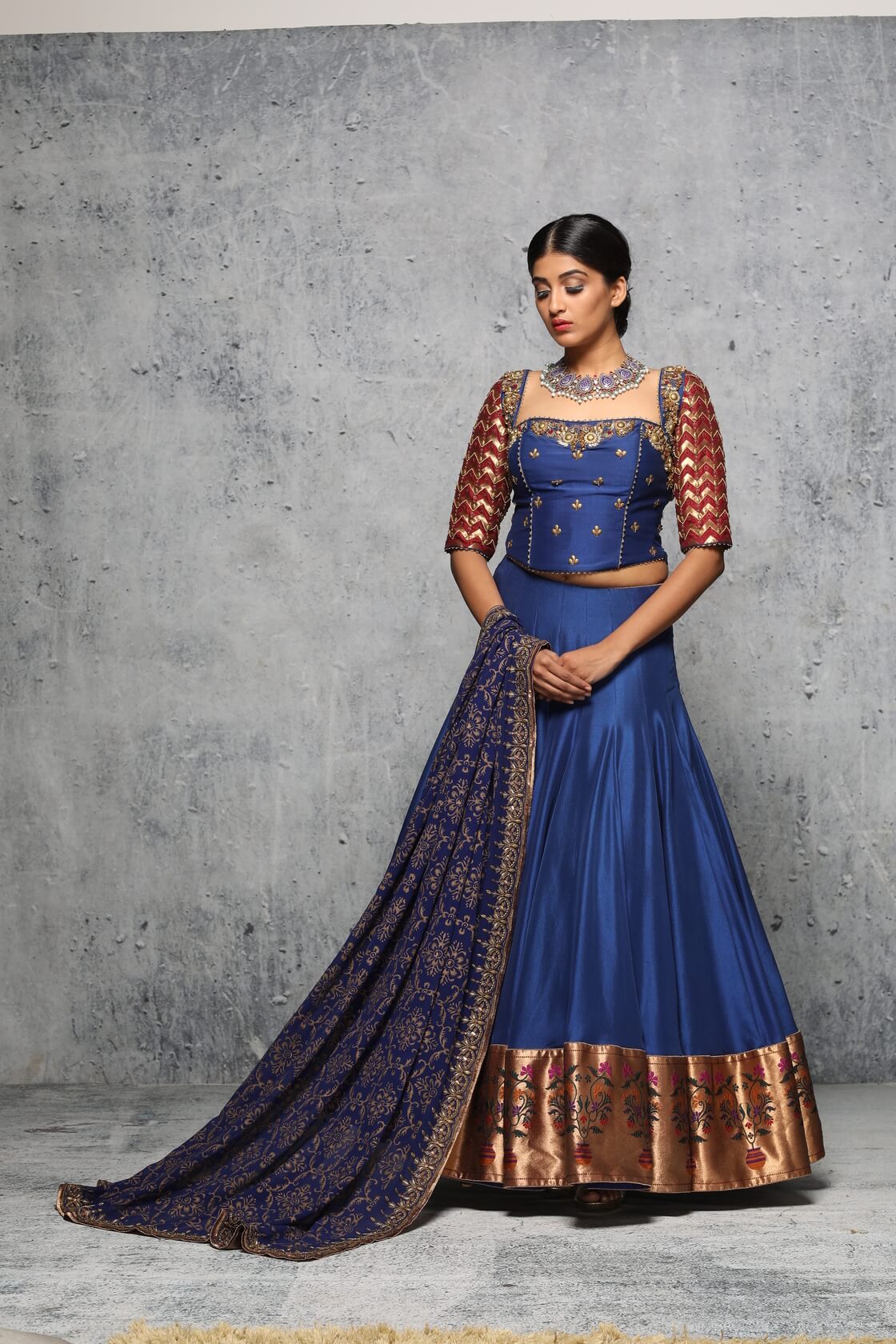 Azul Lehenga