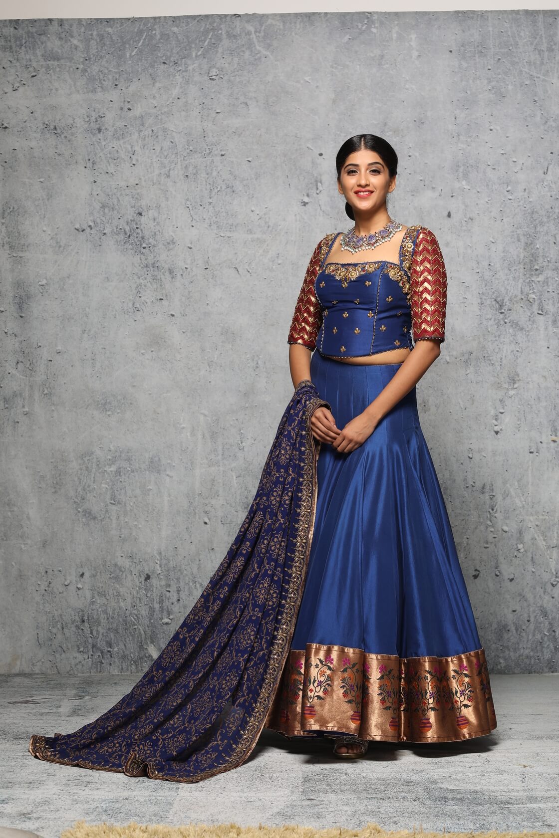 Azul Lehenga