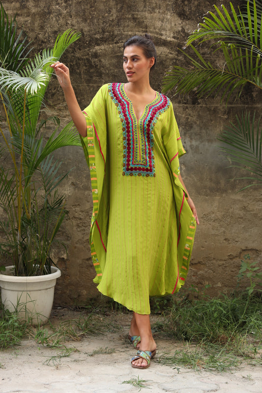 Iness Kaftan - Green