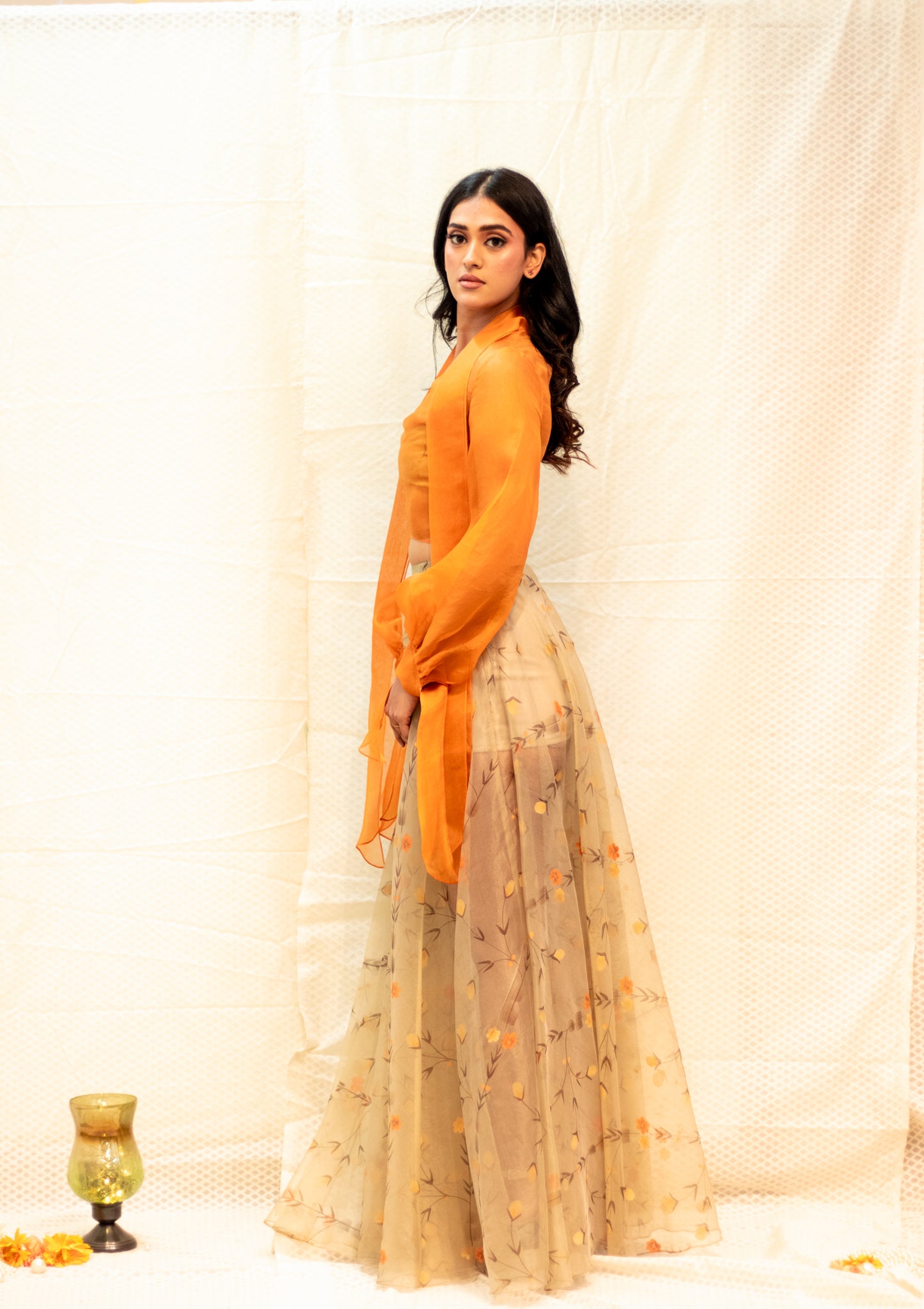 Solid dyed organza co-ord